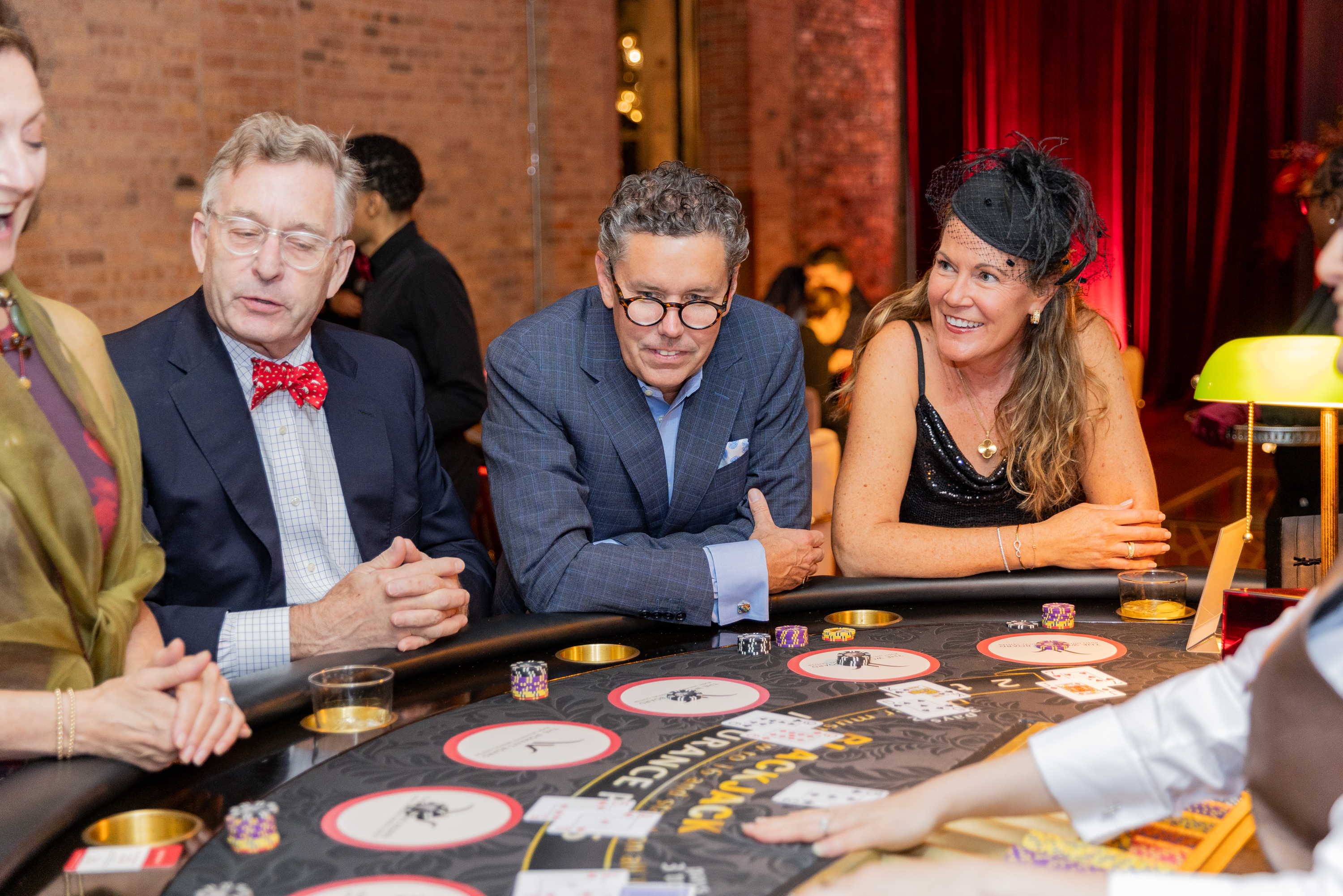 Bill and Bev Birck hope for good luck at the Black Jack table